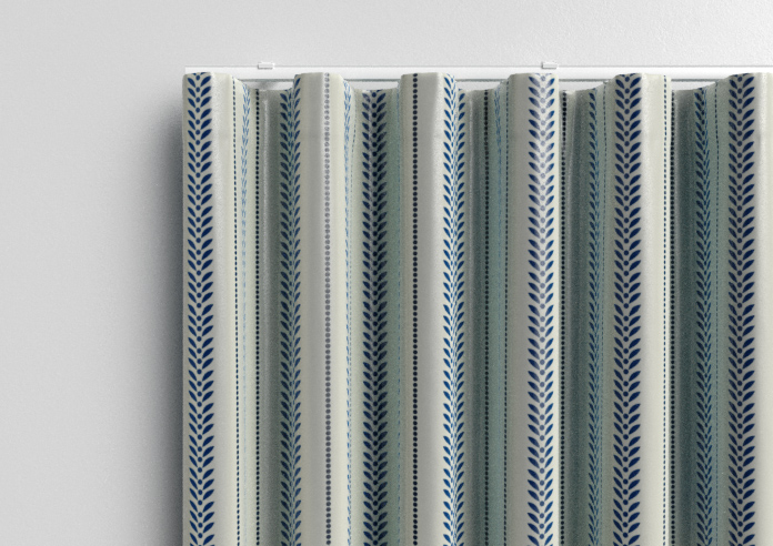 Laurel Stripe, Royal - Made to Measure Curtains - Image 13
